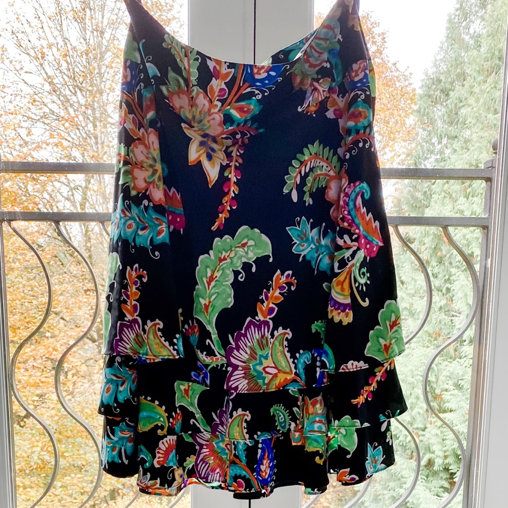 Ralph Lauren Floral Midi Skirt Sz 10